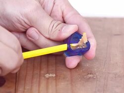 Sharpening a Pencil Stock Footage
