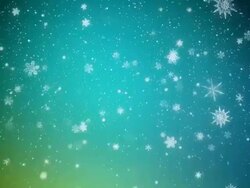 Christmas Snow Flakes Blue and Green Stock Footage