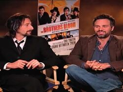 Adrien Brody and Mark Ruffalo Interview Stock Footage