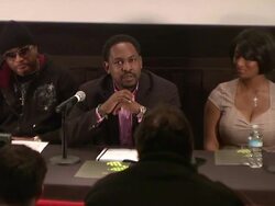 Russell Simmons Announces His New Daytime Job at Press Conference Stock Footage