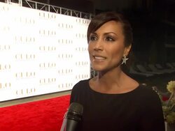 INTERVIEW: Leeann Tweeden on being photographed for Culo at the CULO By MAZZUCCO Launch at West Hollywood CA.  Stock Footage
