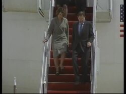 USA: WASHINGTON: ARRIVAL OF NATO CHIEF JAVIER SOLANA News Clip