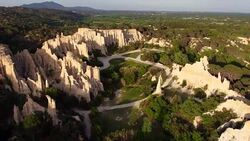 Les Orgues d'Ille sur Tet, Languedoc-Roussillon Stock Footage