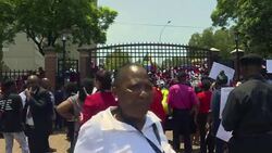 CLEAN : Protesters gather at Life Esidimeni hearings in South Africa News Clip