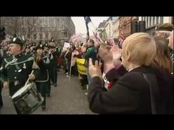 Homecoming Parade for Royal Irish Regiment News Clip