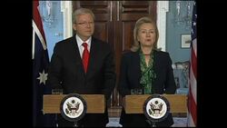 4:3 US Secretary of State and Australian FM meet News Clip
