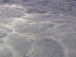 MS AERIAL Shot of Lava flows land / Iceland Stock Footage