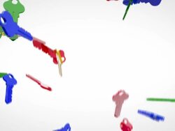 3D Keys Background Loop - Colourful (Full HD) Stock Footage