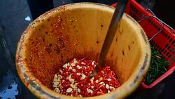 Chinese chilli paste Stock Footage