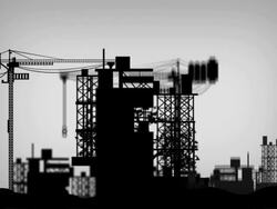 Construction And Environmental Pollution Stock Footage