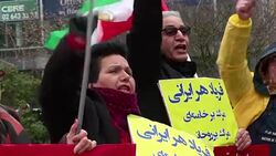 CLEAN : Anti Iran regime protest in Brussels News Clip