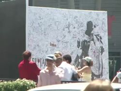 Michael Jackson Tribute At Jackson Family Home Stock Footage