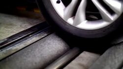 Roller brake tester. Stock Footage