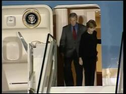 President arrives from Poland News Clip