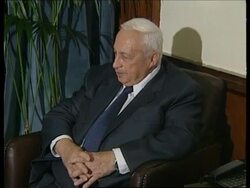 Solana meets Sharon plus Peres comment. News Clip