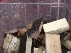 Splitting wood Stock Footage