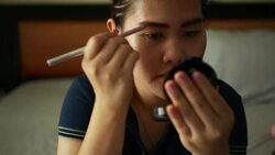 Women makeup Stock Footage