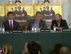 INTERVIEW: Sylvester Stallone and Jason Statham on acting and  Stock Footage