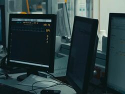 Diagram of vital indicators on screen Stock Footage