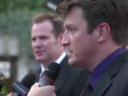 Nathan Fillion at 52nd Annual Monte Carlo Televisi Stock Footage
