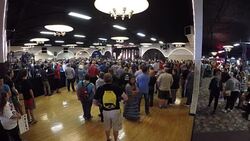 Wide Angle Of Entire Donald Trump Speech Showing Audience And Crowd Interactions And Reactions Pt.29 Stock Footage