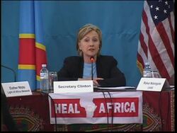 US Secretary of State Clinton on visit, tours Heal Africa clinic News Clip