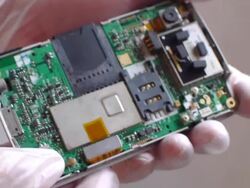 Detection of electronic equipment apart. Stock Footage