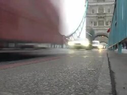 HD TIME LAPSE: Traffic On The Tower Bridge Stock Footage