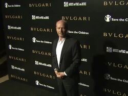 Paul Haggis at the Bulgari Fundraiser Benefitting Save The Children And Artists For Peace & Justice at Beverly Hills CA. (Footage by WireImage Video/GettyImages) Stock Footage