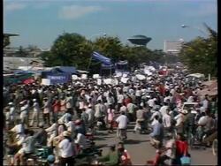 CAMBODIA: PROTESTORS DEMAND RESIGNATION OF HUN SEN News Clip