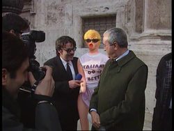 Italy - Reactions to Clinton sex scandal News Clip