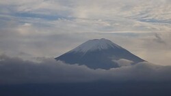 Mount Fuji And Clouds Time Lapse Stock Footage