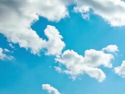 Blue Sky Time Lapse Stock Footage