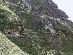 CU LA Shot of Tikal Temple at national park / Tikal, Guatemala Stock Footage