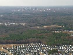 WS AERIAL View of Raleigh / North Carolina, United States Stock Footage