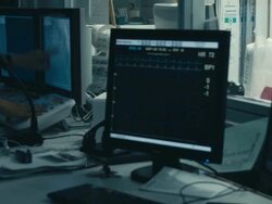 Radiologist monitoring injection process into blood vessels Stock Footage