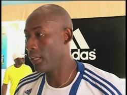 Football wizard claims world mark for keeping ball up with thigh News Clip