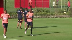 CLEAN : Colombia trains for its second World Cup match vs Ivory Coast News Clip