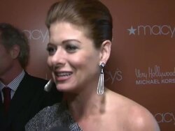 Michael Kors & Debra Messing Bring Hollywood to Macy's Herald Square Stock Footage