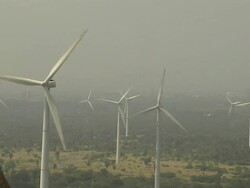 Timelapse windmills tenkasi tamil nadu Stock Footage
