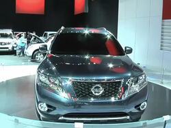 2012 Nissan Pathfinder concept SUV Stock Footage