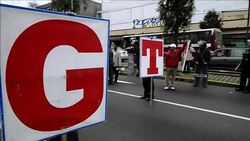 CLEAN : Protesters clash with police over Peru News Clip