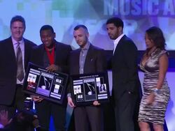 Matthew 'Boi 1da' Samuels, Noah '40' Shebib, Drake  Stock Footage