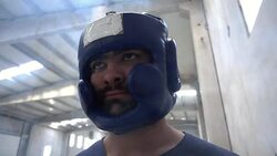 Fighter portrait Stock Footage