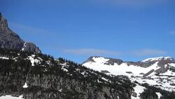 Snow-capped mountains, Glacier National Park, Montata, USA Stock Footage