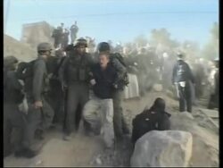 WRAP Extremist Israeli settlers evicted from disputed house by Isr forces, injured News Clip