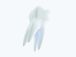 Loopable Tooth on White Stock Footage