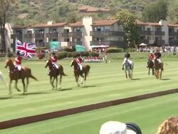 Prince William, Duke of Cambridge at the Tiffany & Co. Sponsors The Foundation Polo Challenge at Santa Barbara CA. (Footage by WireImage Video/Getty Images Entertainment Video) Stock Footage