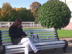 Girl finishing the book Stock Footage