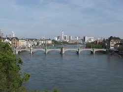 Rhine River - Basel (2) Stock Footage